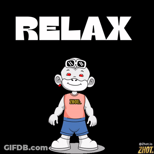Cartoon Character With Shirt Saying Zhot GIF