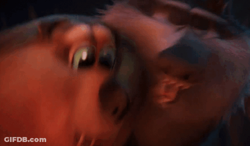 Cartoon Character With Shocked Expression GIF