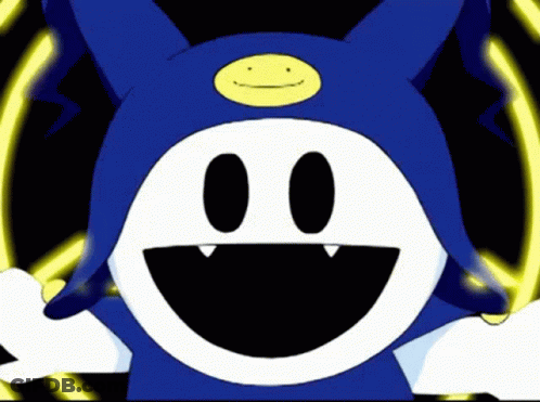 Cartoon Character With Smiley Face Hat GIF