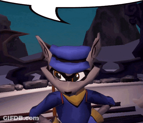 Cartoon Character With Speech Bubble GIF