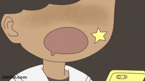 Cartoon Character With Star On Face GIF