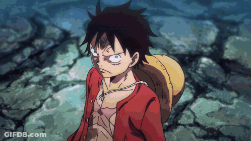Cartoon Character With Straw Hat Angry GIF
