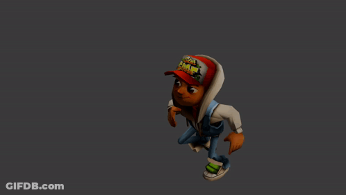 Cartoon Character With Subway Hat GIF