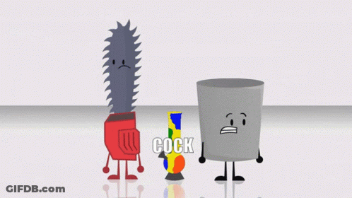 Cartoon Character With Sunglasses And Cock In Corner GIF