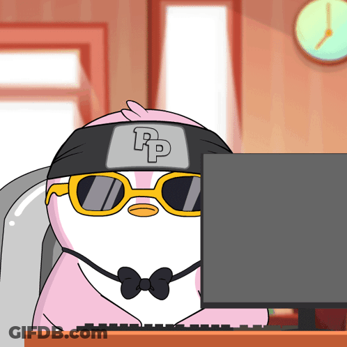 Cartoon Character With Sunglasses And RP Headband GIF