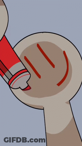 Cartoon Character With Sunglasses And Smiley Face GIF