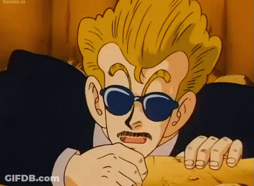 Cartoon Character With Sunglasses And Suit Holding Something GIF