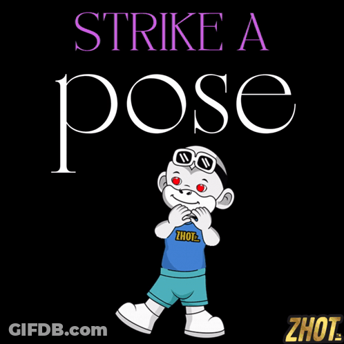 Cartoon Character With Sunglasses And Zhot Shirt GIF