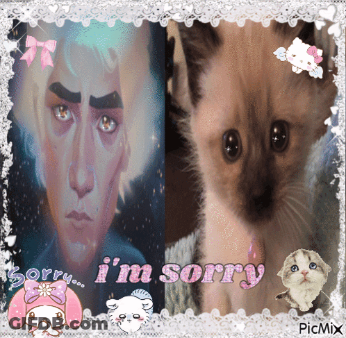 Cartoon Character With Sunglasses Saying Sorry GIF