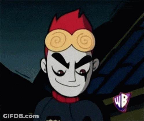 Cartoon Character With Swirl In Front Of WB Logo GIF