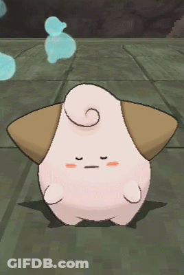 Cartoon Character With Swirl On Head Standing On Tile Floor GIF
