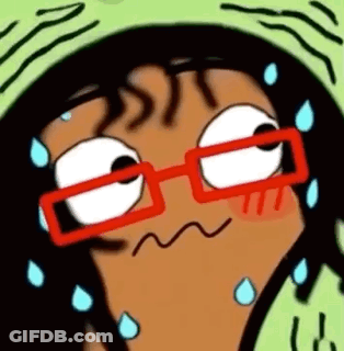 Cartoon Character With Television Head On Purple Background GIF