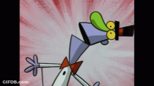 Cartoon Character With Top Hat And Bow Tie GIF