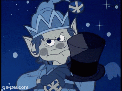 Cartoon Character With Top Hat And Star GIF