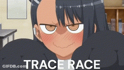 Cartoon Character With Trace Race GIF