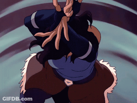 Cartoon Character With Triangle Buckle Belt GIF