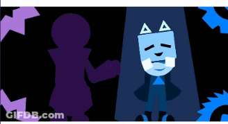 Cartoon Character With Triangle GIF