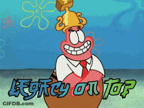 Cartoon Character With Trophy And Regrety GIF