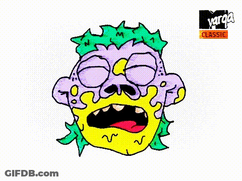 Cartoon Character With Varga Classic GIF