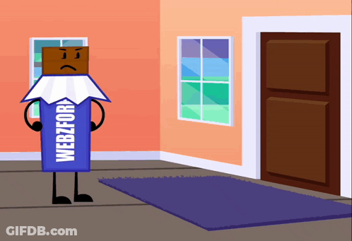 Cartoon Character With Webzfor Pencil GIF