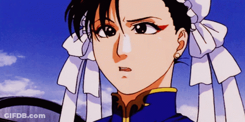 Cartoon Character With White Bows In Hair GIF
