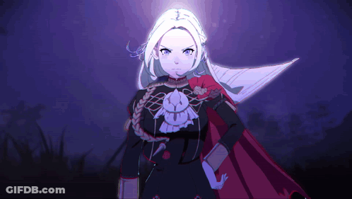 Cartoon Character With White Hair And Blue Eyes GIF
