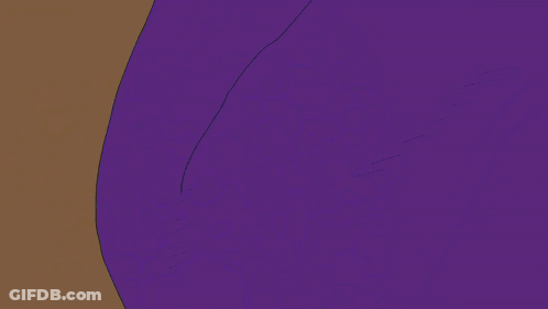 Cartoon Character With White Hair And Purple Shirt GIF