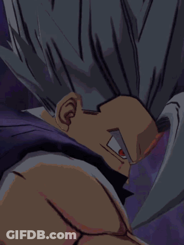 Cartoon Character With White Hair And Red Eyes GIF