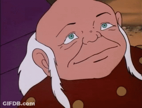 Cartoon Character With White Hair Close Up GIF