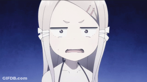 Cartoon Character With White Hair Making Funny Face GIF