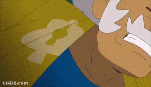 Cartoon Character With White Mustache GIF