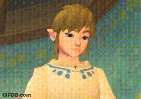 Cartoon Character With White Shirt And Blue Collar GIF