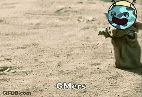 Cartoon Character With Word Gmers GIF