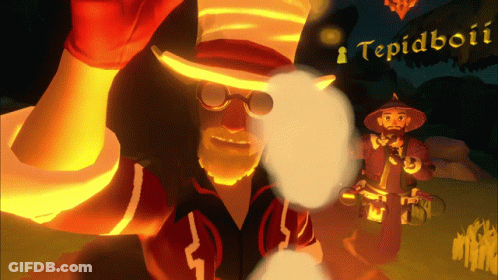 Cartoon Character With Word Tepidboti GIF