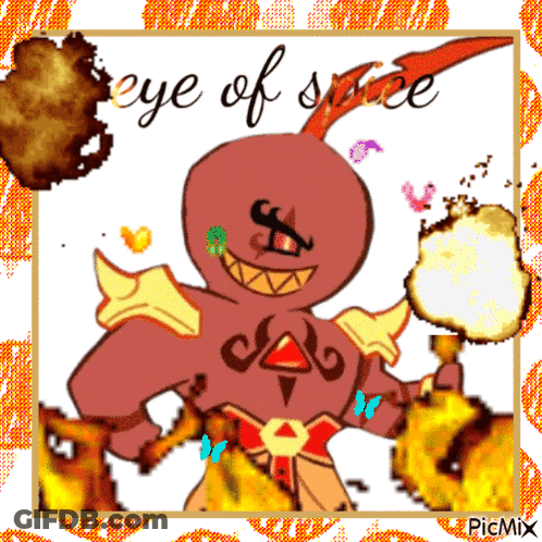 Cartoon Character With Words Eye Of Spice GIF