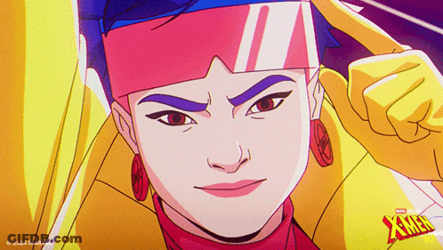 Cartoon Character With X-Men GIF