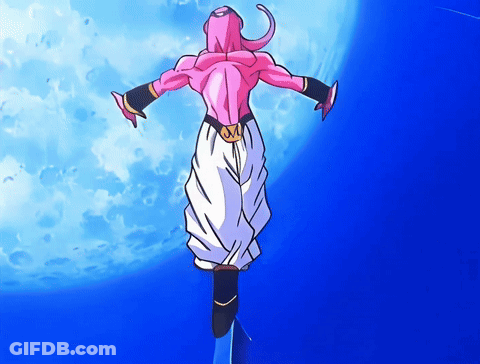 Cartoon Character With X On Belt Flying GIF