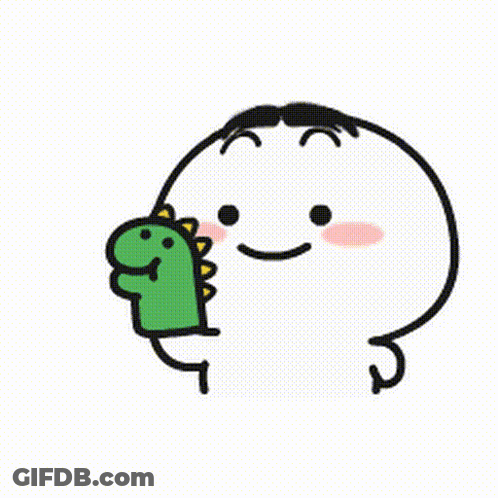 Cartoon Character With Yellow Bandana And Smile GIF