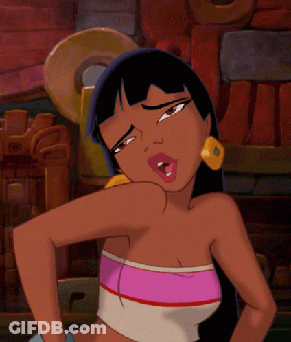 Cartoon Character With Yellow Earring GIF