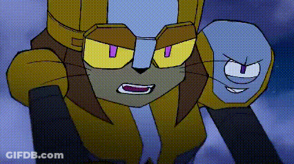 Cartoon Character With Yellow Eyes And Purple Mouth GIF