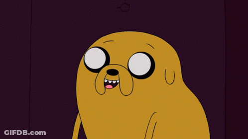 Cartoon Character With Yellow Face On Purple Background GIF