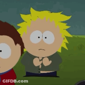 Cartoon Character With Yellow Hair And White Eyes GIF