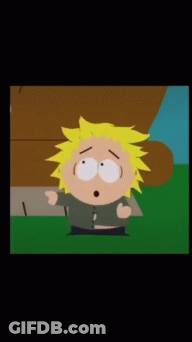 Cartoon Character With Yellow Hair And White Eyes GIF