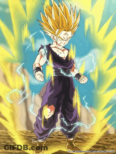 Cartoon Character With Yellow Lightning Bolt GIF
