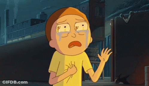 Cartoon Character With Yellow Shirt And Orange Hair Crying GIF