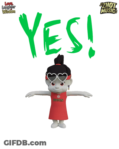 Cartoon Character With Yes GIF