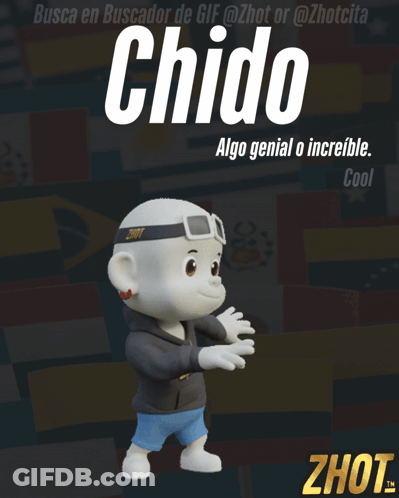 Cartoon Character With Zhot Headband GIF
