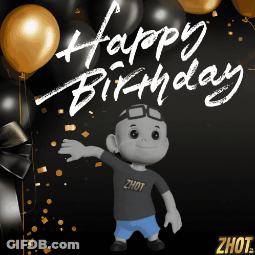 Cartoon Character With Zhot Shirt GIF