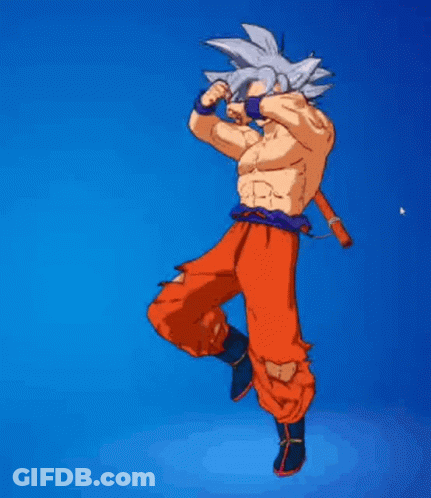 Cartoon Character Without Shirt Blue Background GIF