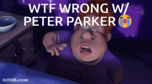 Cartoon Character WTF Wrong With Peter Parker GIF